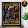 Guns N Roses World Tour 2025 Artwork Poster Black And White Edition At Bangkok TH On May 13th 2025 Wall Decor Poster Canvas