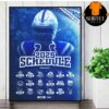 Detroit Lions Official 2025 NFL Schedule Season 2025-2026 Wall Decor Poster Canvas