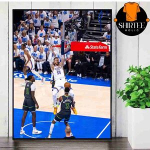 Isaiah Hartenstein Fast Break Dunk OKC Lead 1-0 In Western Coference Finals NBA 2024-2025 Wall Decor Poster Canvas
