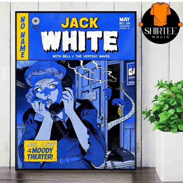 Jack White Event Poster ACL Live At The Moody Theater Austin TX On May 4th 2025 Wall Decor Poster Canvas