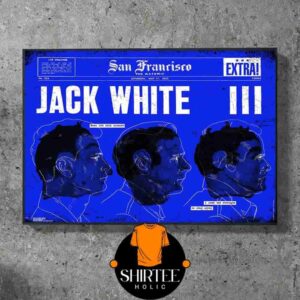 Jack White Event Poster At The Masonic San Francisco On Saturday May 17th 2025 Wall Decor Poster Canvas
