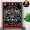 Metallica M72 North America Tour 2025 Sonic Temple Festival Event Poster At Historic Crew Stadium Columbus OH On May 9th 2025 Wall Decor Poster Canvas