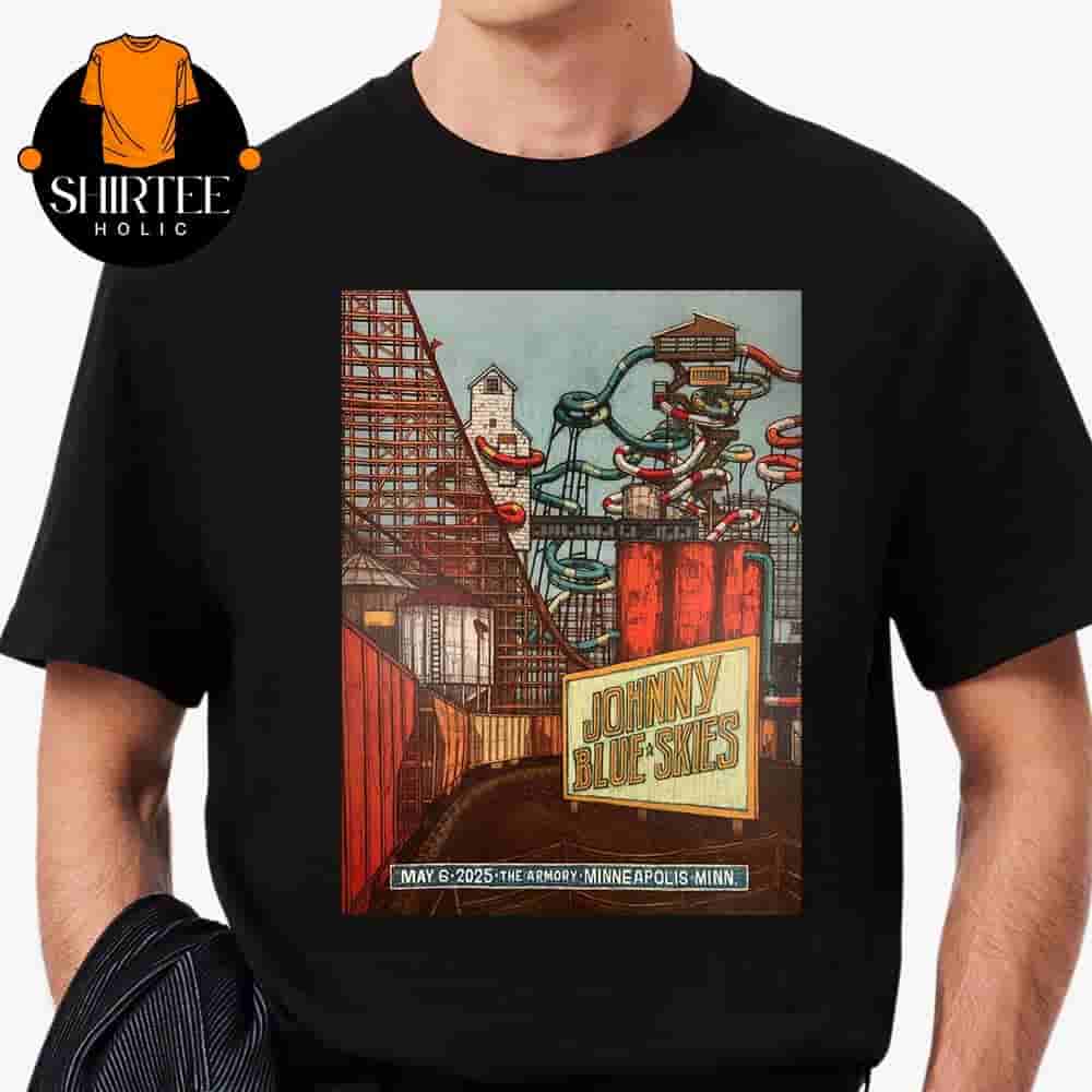 Johnny Blue Skies Event Poster At The Armory Minneapolis MN On May 6th 2025 Classic T-Shirt Johnny Blue Skies Event Poster At The Armory Minneapolis MN On May 6th 2025 Classic T-Shirt