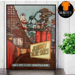 Johnny Blue Skies Event Poster At The Armory Minneapolis MN On May 6th 2025 Wall Decor Poster Canvas