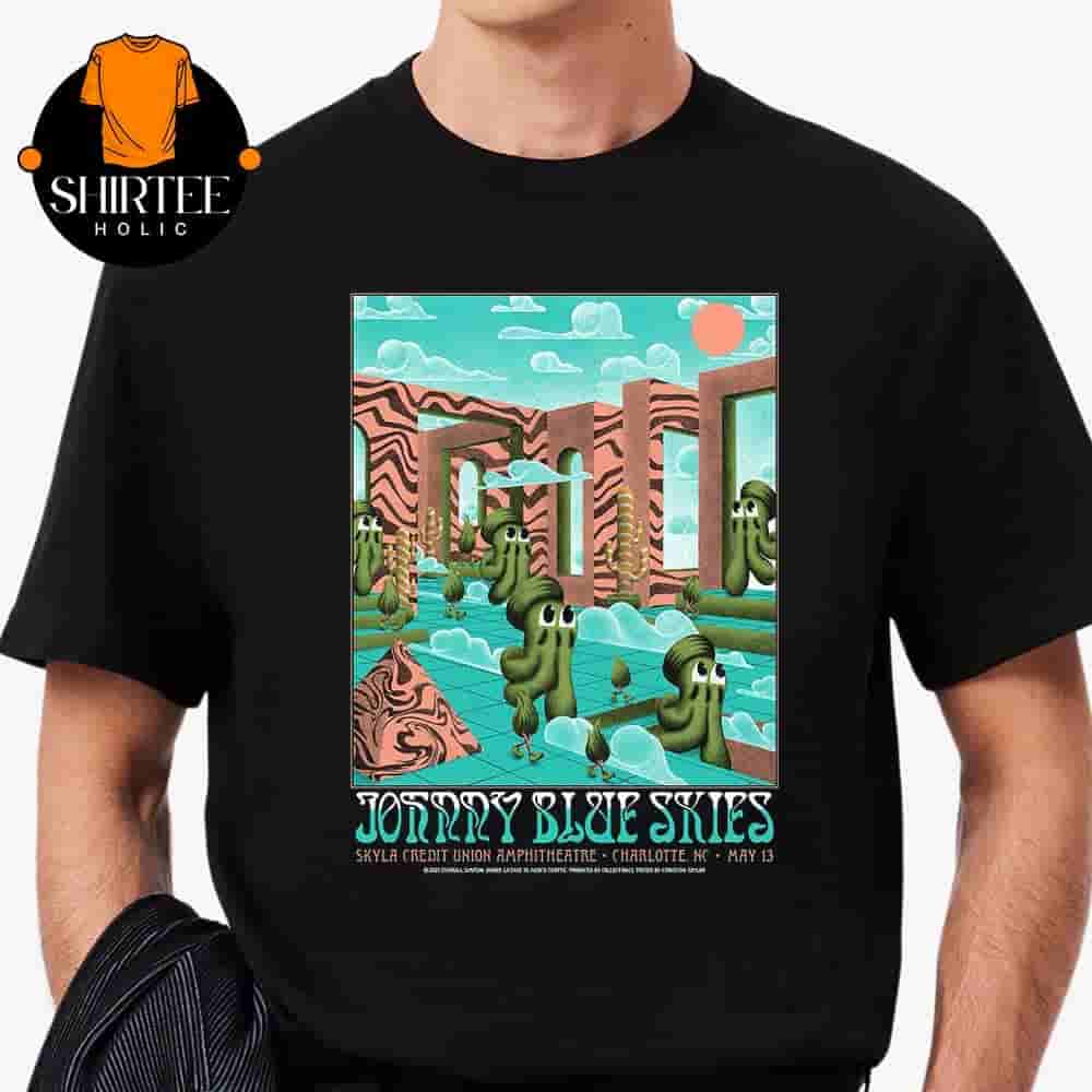 Johnny Blue Skies Event Poster For Show At Skyla Credit Union Amphitheatre Charlotte NC On May 13th 2025 Classic T-Shirt Johnny Blue Skies Event Poster For Show At Skyla Credit Union Amphitheatre Charlotte NC On May 13th 2025 Classic T-Shirt