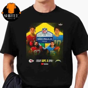 Kansas City Chiefs Versus Los Angeles Chargers In NFL Sao Paulo Game On Friday September 5th 2025 Classic T-Shirt