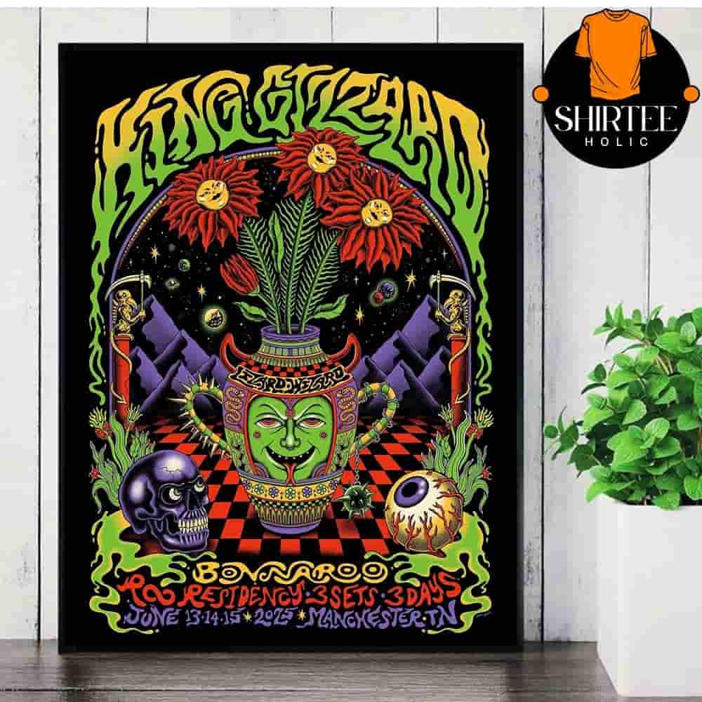 King Gizzard And The Lizard Wizard Event Poster 3 Sets 3 Days At Roo Residency Manchester TN On June 13-14-15 2025 Wall Decor Poster Canvas King Gizzard And The Lizard Wizard Event Poster 3 Sets 3 Days At Roo Residency Manchester TN On June 13-14-15 2025 Wall Decor Poster Canvas