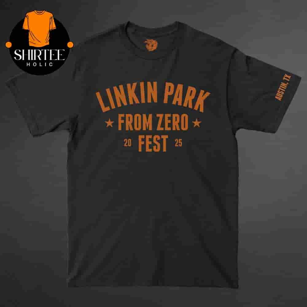 Linkin Park ATX Fest 2025 Black Tee Tour Merch Limited Two Sides Classic T-Shirt Linkin Park ATX Fest 2025 Black Tee Tour Merch Limited Two Sides Classic T-Shirt