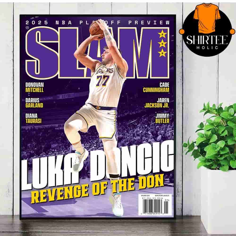 Luka Doncic Los Angeles Lakers On Slam 255 Cover Revenge Of The Don Wall Decor Poster Canvas Luka Doncic Los Angeles Lakers On Slam 255 Cover Revenge Of The Don Wall Decor Poster Canvas