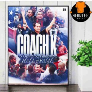 Mike Krzyzewski Coach K US Olympic And Paralympic Hall Of Fame Class Of 2025 Wall Decor Poster Canvas