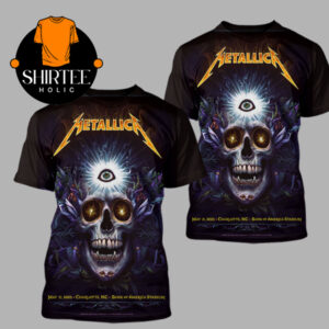 Metallica M72 Charlotte NC 2025 Bank Of America Stadium On May 31st All Over Print T-Shirt Hoodie Sweater