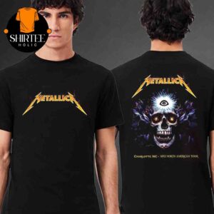 Metallica M72 Charlotte NC 2025 Bank Of America Stadium On May 31st Two Sided Hoodie T-Shirt Sweater