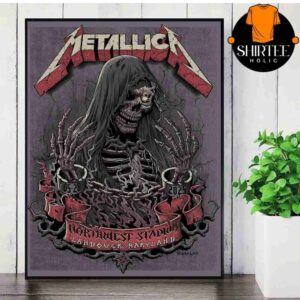 Metallica M72 Landover North American Tour 2025 Venue Poster At Northwest Stadium Maryland On May 28th 2025 Wall Decor Poster Canvas
