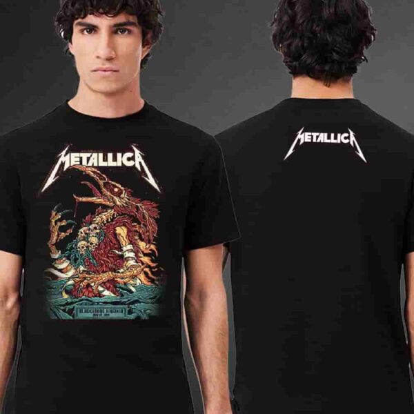 Metallica M72 North America Tour 2025 Event Pop Up Poster At Blacksburg Virginia On May 7th 2025 Two Sides Classic T-Shirt