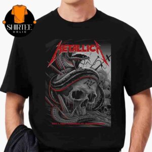 Metallica M72 North America Tour 2025 Event Pop Up Poster At Nissan Stadium Nashville TN On May 1st 2025 Classic T-Shirt