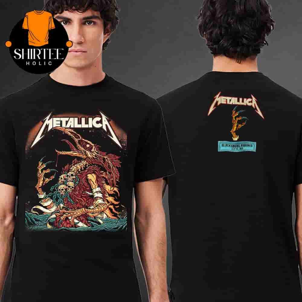 Metallica M72 North America Tour 2025 Event Pop Up Tee At Blacksburg Virginia On May 7th 2025 Two Sides Classic T-Shirt Metallica M72 North America Tour 2025 Event Pop Up Tee At Blacksburg Virginia On May 7th 2025 Two Sides Classic T-Shirt