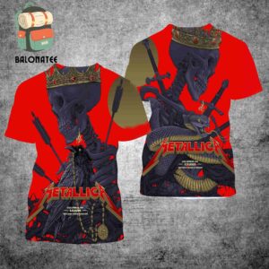 Metallica M72 North America Tour 2025 Sonic Temple Festival Combined Poster 2 Nights At Historic Crew Stadium Columbus OH On May 9th And 11th All Over Print Shirt