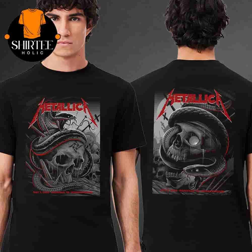 Metallica M72 North American Tour 2025 Combined Event Pop Up Poster 2 Nights At Nissan Stadium Nashville TN On May 1st And 3rd 2025 Two Sides Classic T-Shirt Metallica M72 North American Tour 2025 Combined Event Pop Up Poster 2 Nights At Nissan Stadium Nashville TN On May 1st And 3rd 2025 Two Sides Classic T-Shirt