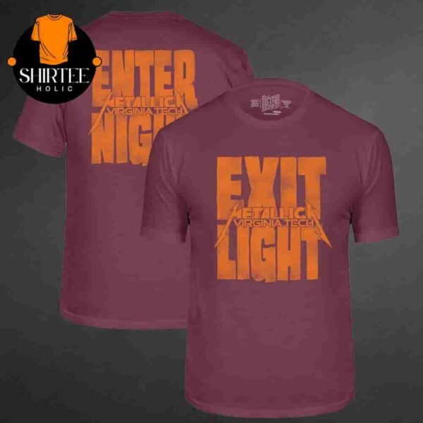 Metallica M72 North American Tour 2025 Retro Brand Virginia Tech Hokies Metallica Retro Two Sides Classic T-Shirt