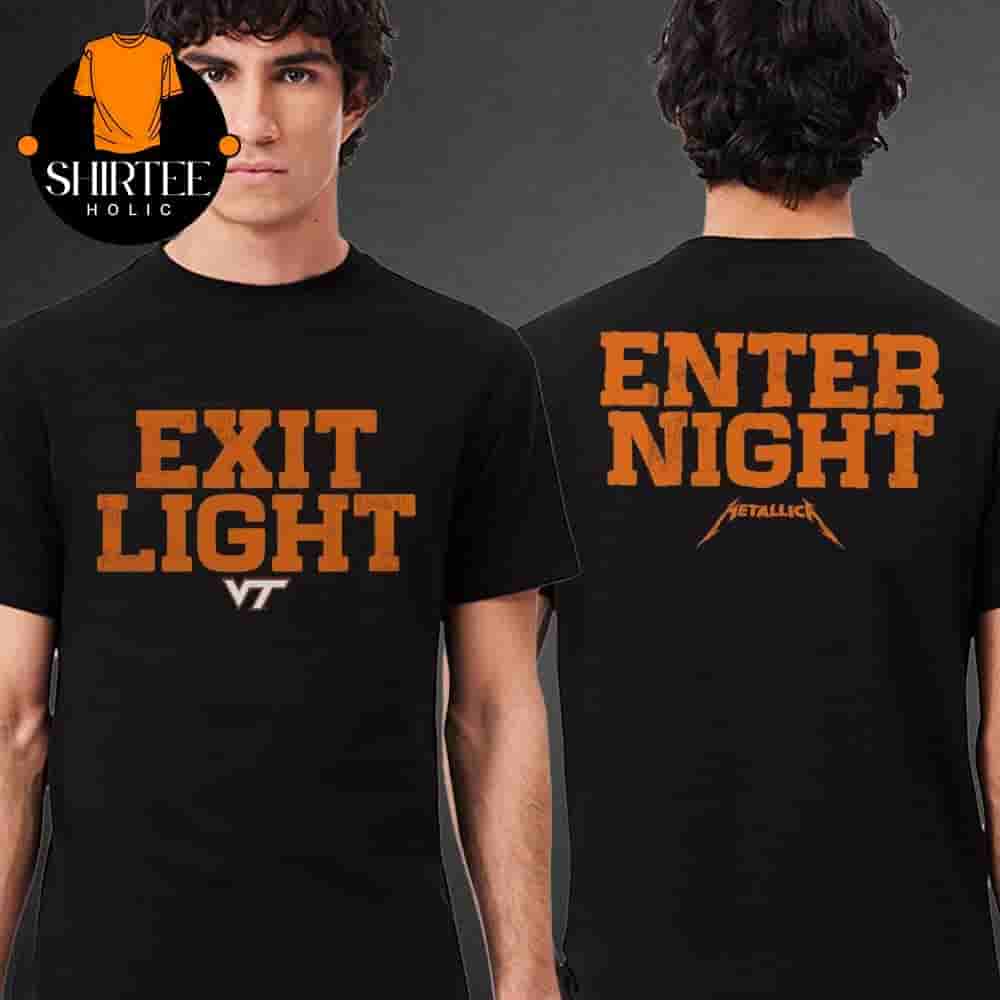 Metallica M72 North American Tour 2025 Virginia Tech Hokies Exit Light Enter Night Retro Two Sides Classic T-Shirt Metallica M72 North American Tour 2025 Virginia Tech Hokies Exit Light Enter Night Retro Two Sides Classic T-Shirt