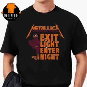 Metallica M72 North American Tour 2025 Virginia Tech Hokies Metallica Exit Light Enter Night Retro Classic T-Shirt