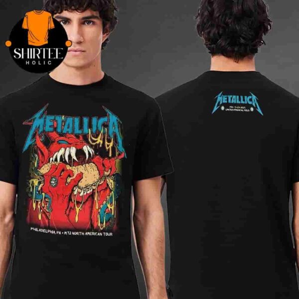 Metallica M72 Philly North American Tour 2025 Event Pop Up Tee At Lincoln Financial Field Philadelphia PA On May 23rd 2025 Two Sides Classic T-Shirt