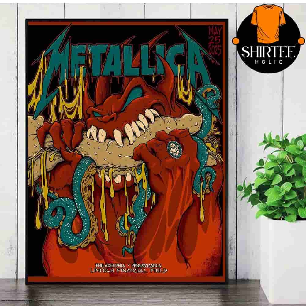 Metallica M72 Philly North American Tour 2025 Night 2 Event Pop Up Poster At Lincoln Financial Field Philadelphia PA On May 25rd 2025 Wall Decor Poster Canvas Metallica M72 Philly North American Tour 2025 Night 2 Event Pop Up Poster At Lincoln Financial Field Philadelphia PA On May 25rd 2025 Wall Decor Poster Canvas