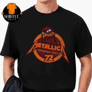 Metallica Virginia Tech Hokies M72 North American Tour Vintage Classic T-Shirt