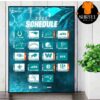 New York Jets Official 2025 NFL Schedule Season 2025-2026 Wall Decor Poster Canvas