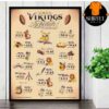 Cleveland Browns Official 2025 NFL Schedule Season 2025-2026 Wall Decor Poster Canvas