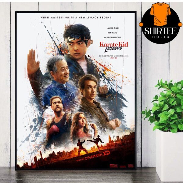 New Poster For Karate Kid Legends In Theaters On May 30 Wall Decor Poster Canvas
