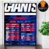 Miami Dolphins Official 2025 NFL Schedule Season 2025-2026 Wall Decor Poster Canvas