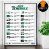Carolina Panthers Official 2025 NFL Schedule Season 2025-2026 Wall Decor Poster Canvas