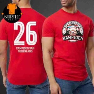 PSV Eindhoven Kampioen Van Nederland Back To Back Eredivise Champions 2025 Two Sides Classic T-Shirt