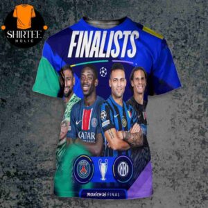 Paris Saint-Germain Versus Inter Milan In 2025 Champions League Munich Final All Over Print Shirt