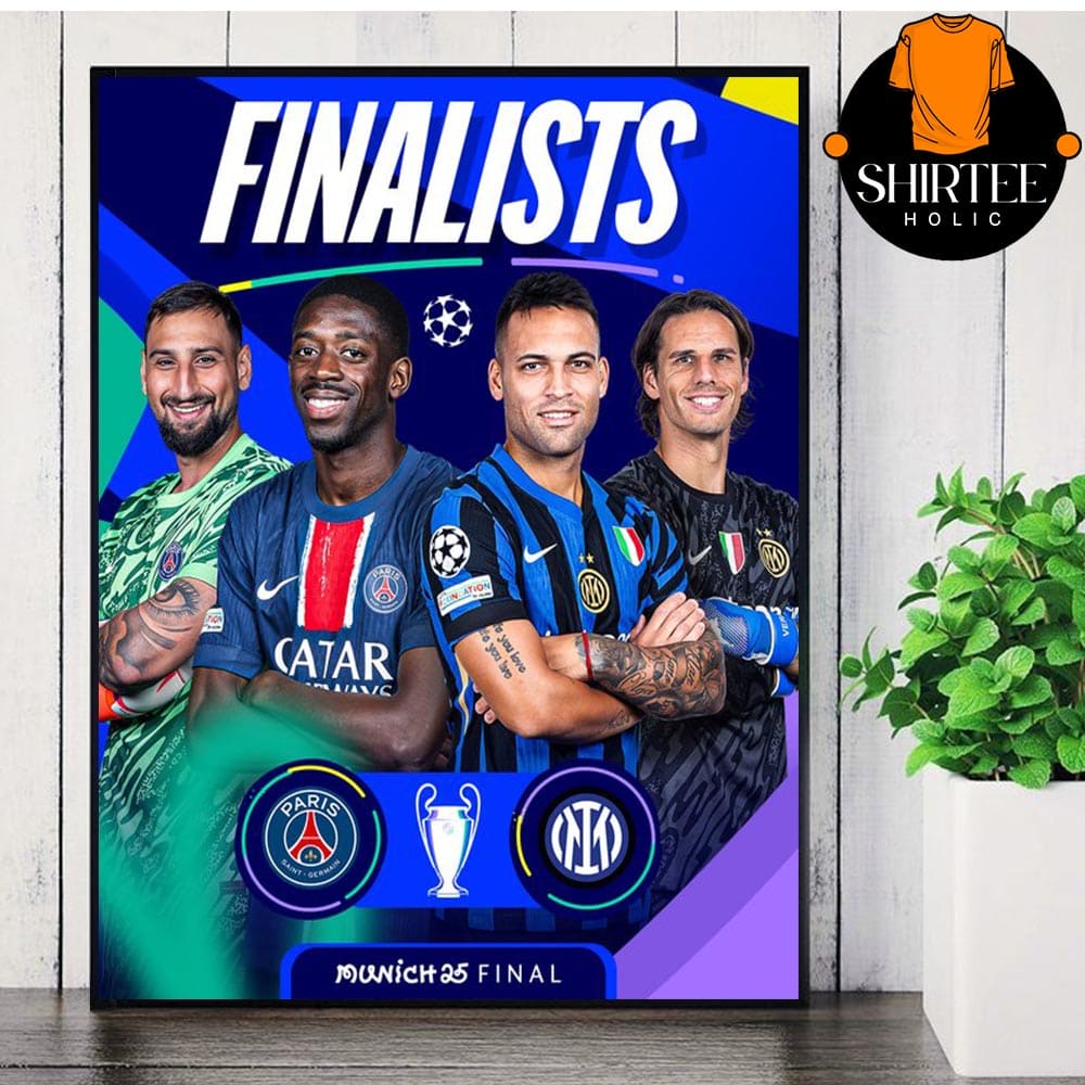 Paris Saint-Germain Versus Inter Milan In 2025 Champions League Munich Final Wall Decor Poster Canvas Paris Saint-Germain Versus Inter Milan In 2025 Champions League Munich Final Wall Decor Poster Canvas
