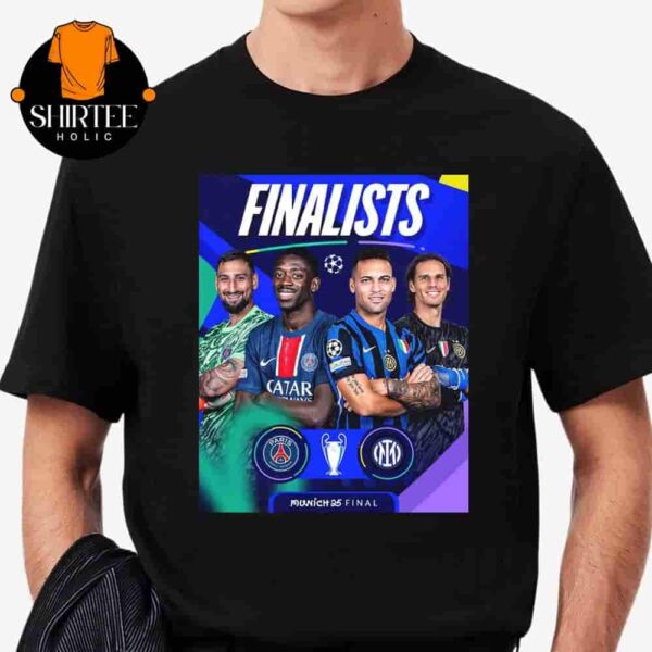 Paris Saint-Germain Versus Inter Milan In 2025 UEFA Champions League Munich Final Classic T-Shirt