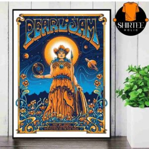 Pearl Jam Dark Matter Wolrd Tour Event Poster Night 2 At Bridgestone Arena Nashville TN On May 8th 2025 Wall Decor Poster Canvas