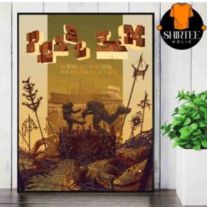 Pearl Jam Dark Matter World Tour 2025 Event Poster At Jazz Heritage Festival New Orleans LA On May 3rd 2025 Wall Decor Poster Canvas