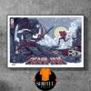 Anthony Edwards Poster Child Version 2025 Poster Dunk Kevon Looney NBA Playoffs 24-25 Wolves Versus Warriors Wall Decor Poster Canvas