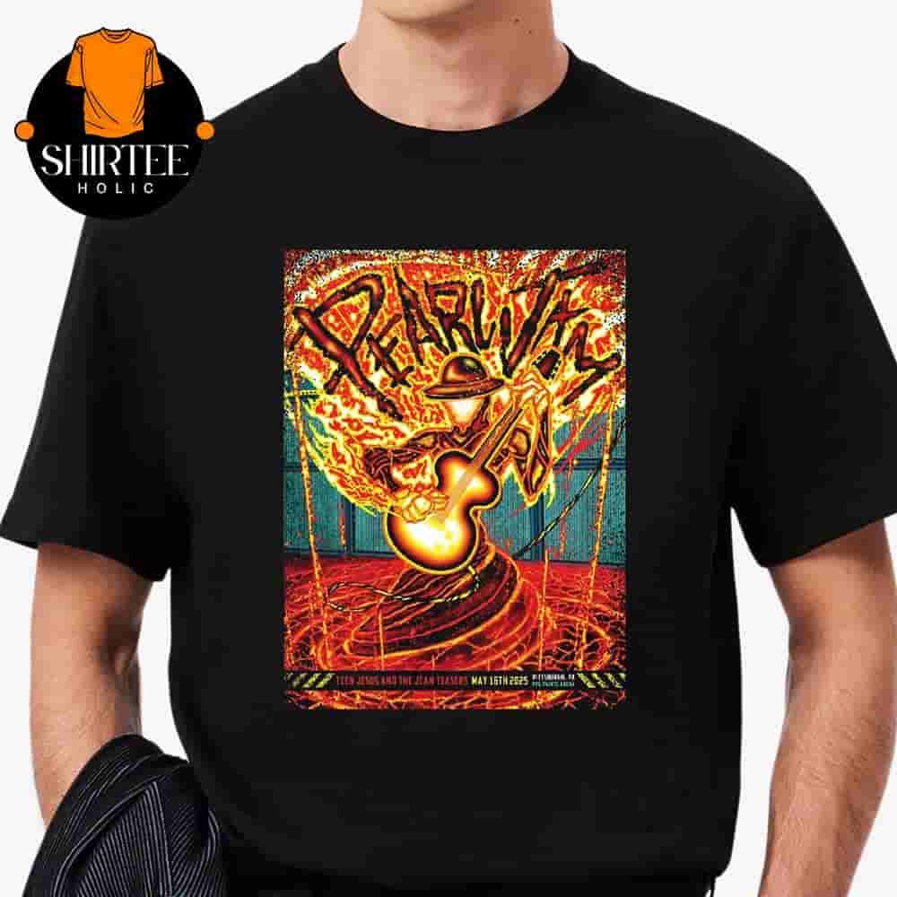 Pearl Jam Dark Matter World Tour 2025 Event Poster At PPG Paints Arena Pittsburgh PA PPG On May 16th 2025 Classic T-Shirt Pearl Jam Dark Matter World Tour 2025 Event Poster At PPG Paints Arena Pittsburgh PA PPG On May 16th 2025 Classic T-Shirt