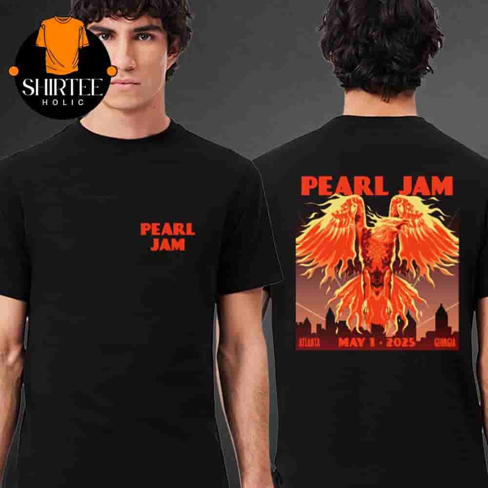 Pearl Jam Dark Matter World Tour 2025 Event Tee Night 2 At Atlanta GA On May 1st 2025 Two Sides Classic T-Shirt Pearl Jam Dark Matter World Tour 2025 Event Tee Night 2 At Atlanta GA On May 1st 2025 Two Sides Classic T-Shirt