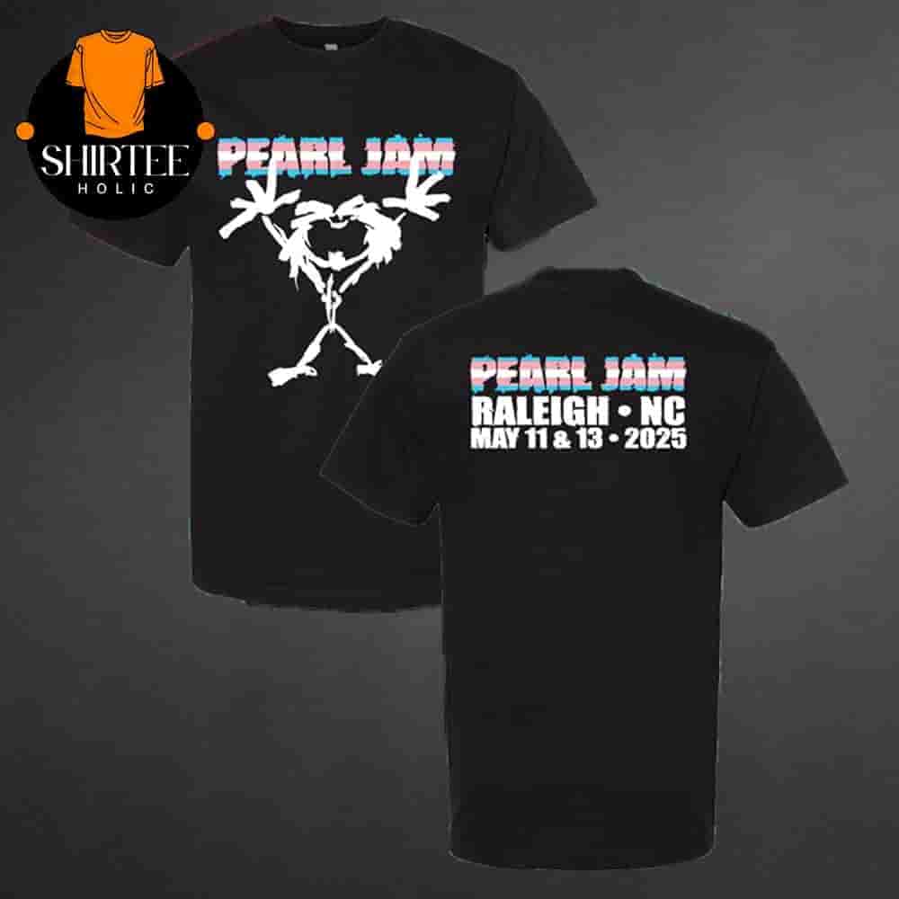 Pearl Jam Dark Matter World Tour 2025 Trans Stickman Tee At Lenovo Center Raleigh NC On May 11th And 13th 2025 Two Sides Classic T-Shirt Pearl Jam Dark Matter World Tour 2025 Trans Stickman Tee At Lenovo Center Raleigh NC On May 11th And 13th 2025 Two Sides Classic T-Shirt