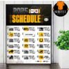 Green Bay Packers Official 2025 NFL Schedule Season 2025-2026 Wall Decor Poster Canvas