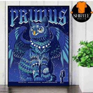 Primus Artwork Poster Sessanta Live At Orion Amphitheater Huntsville AL On May 4th 2025 Wall Decor Poster Canvas