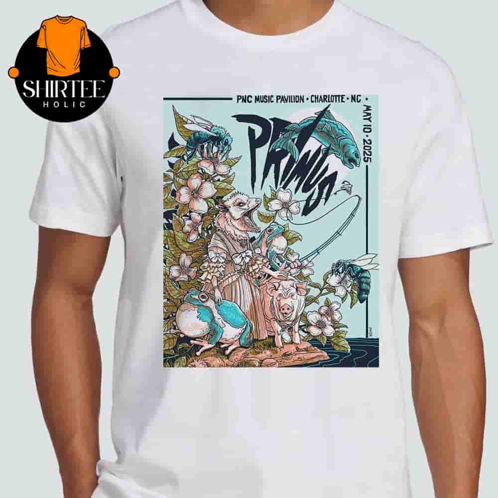 Primus Event Poster Sessanta At PNC Music Pavilion Charlotte NC On May 10th 2025 Classic T-Shirt Primus Event Poster Sessanta At PNC Music Pavilion Charlotte NC On May 10th 2025 Classic T-Shirt