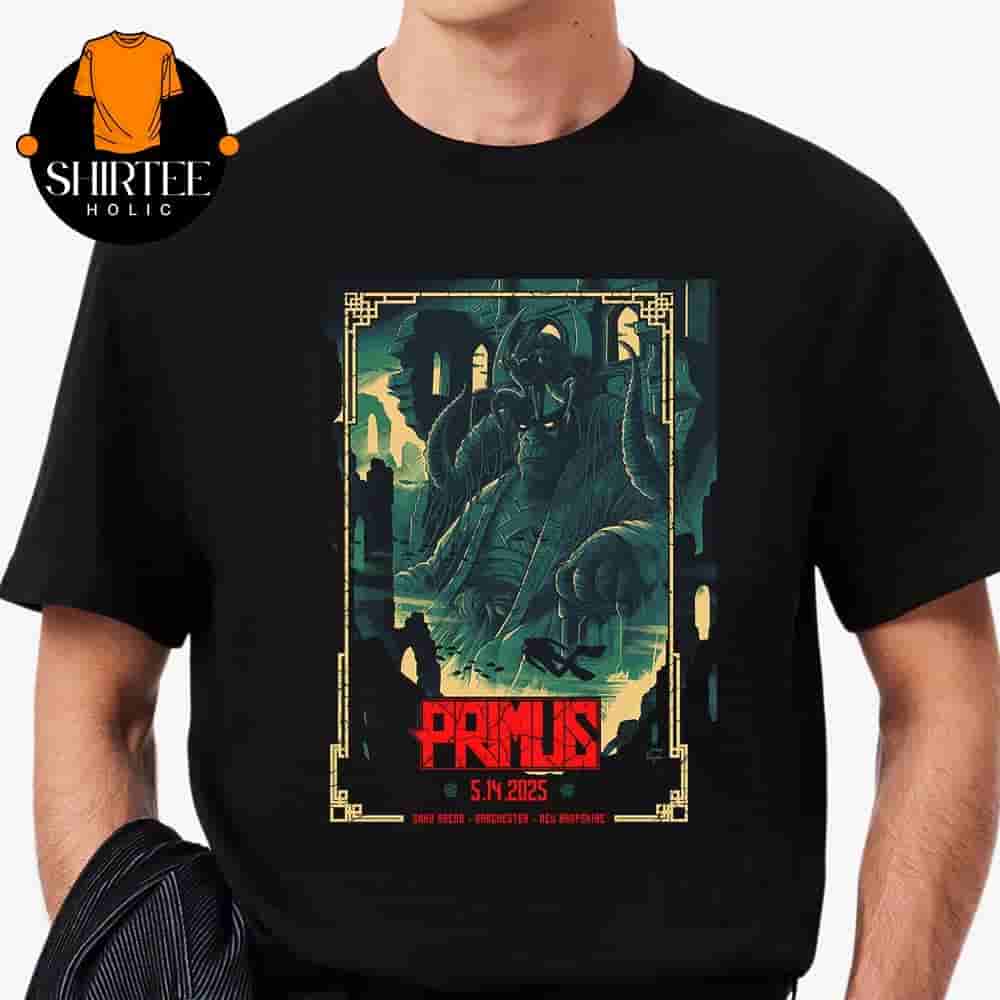 Primus Event Poster Sessanta At Snhu Arena Manchester NH ON May 14th 2025 Classic T-Shirt Primus Event Poster Sessanta At Snhu Arena Manchester NH ON May 14th 2025 Classic T-Shirt