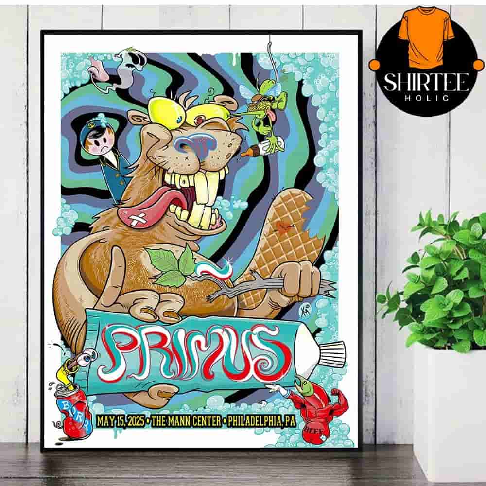 Primus Event Poster Sessanta At TD Pavillion At The Mann Philadelphia PA ON May 15th 2025 Wall Decor Poster Canvas Primus Event Poster Sessanta At TD Pavillion At The Mann Philadelphia PA ON May 15th 2025 Wall Decor Poster Canvas