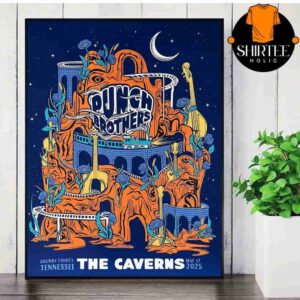 Punch Brother Event Poster At The Caverns Stage Grundy County Tennessee On May 17th 2025 Wall Decor Poster Canvas