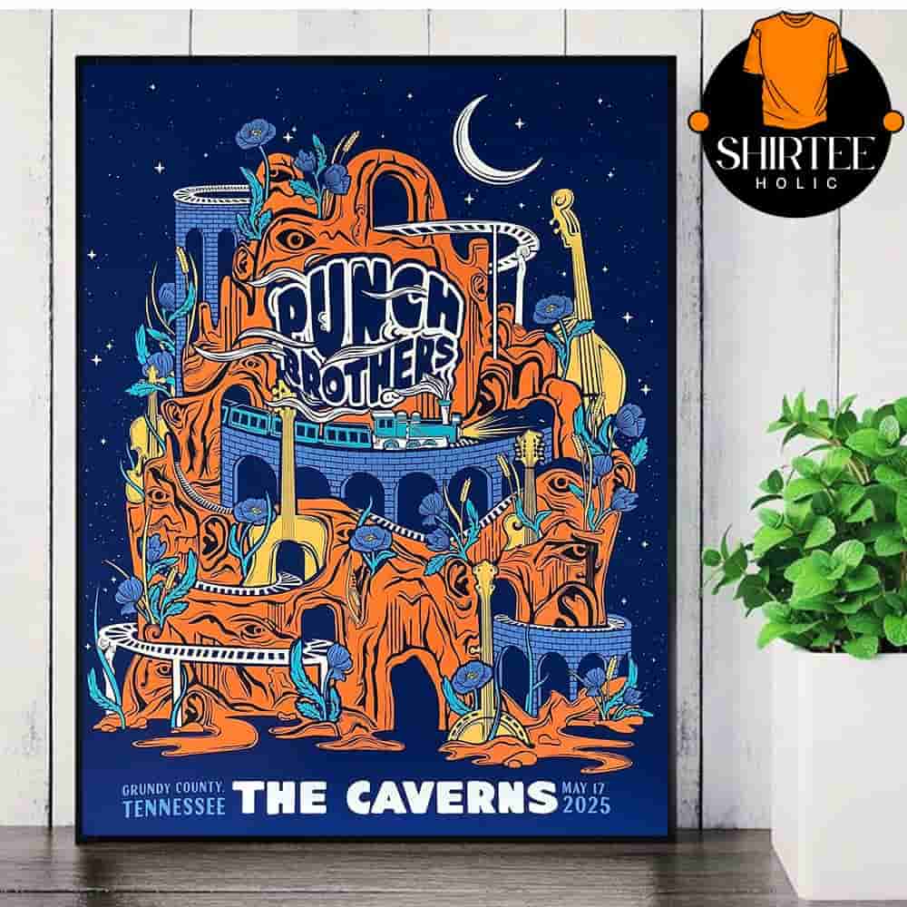Punch Brother Event Poster At The Caverns Stage Grundy County Tennessee On May 17th 2025 Wall Decor Poster Canvas Punch Brother Event Poster At The Caverns Stage Grundy County Tennessee On May 17th 2025 Wall Decor Poster Canvas